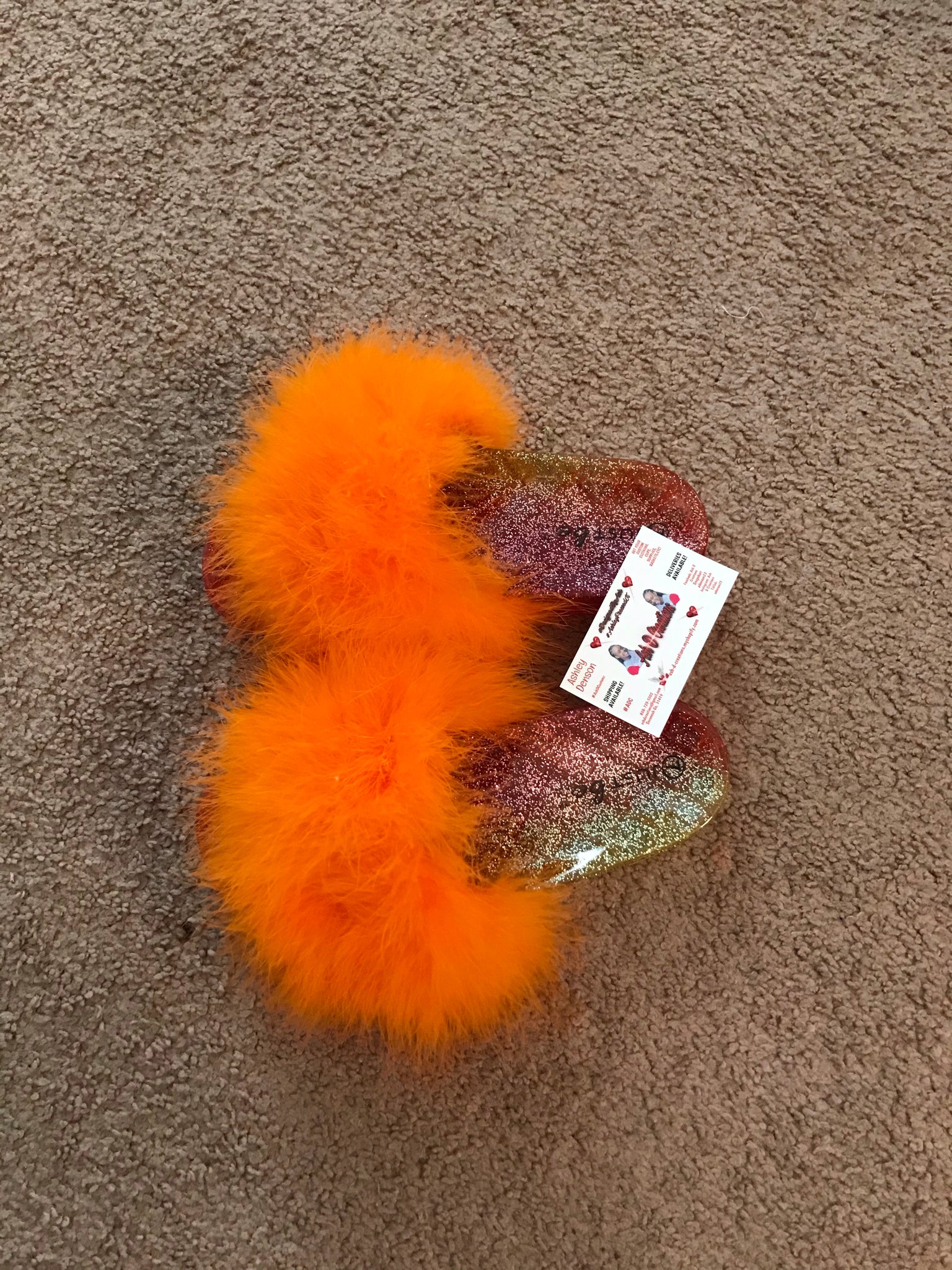 Fur sandals